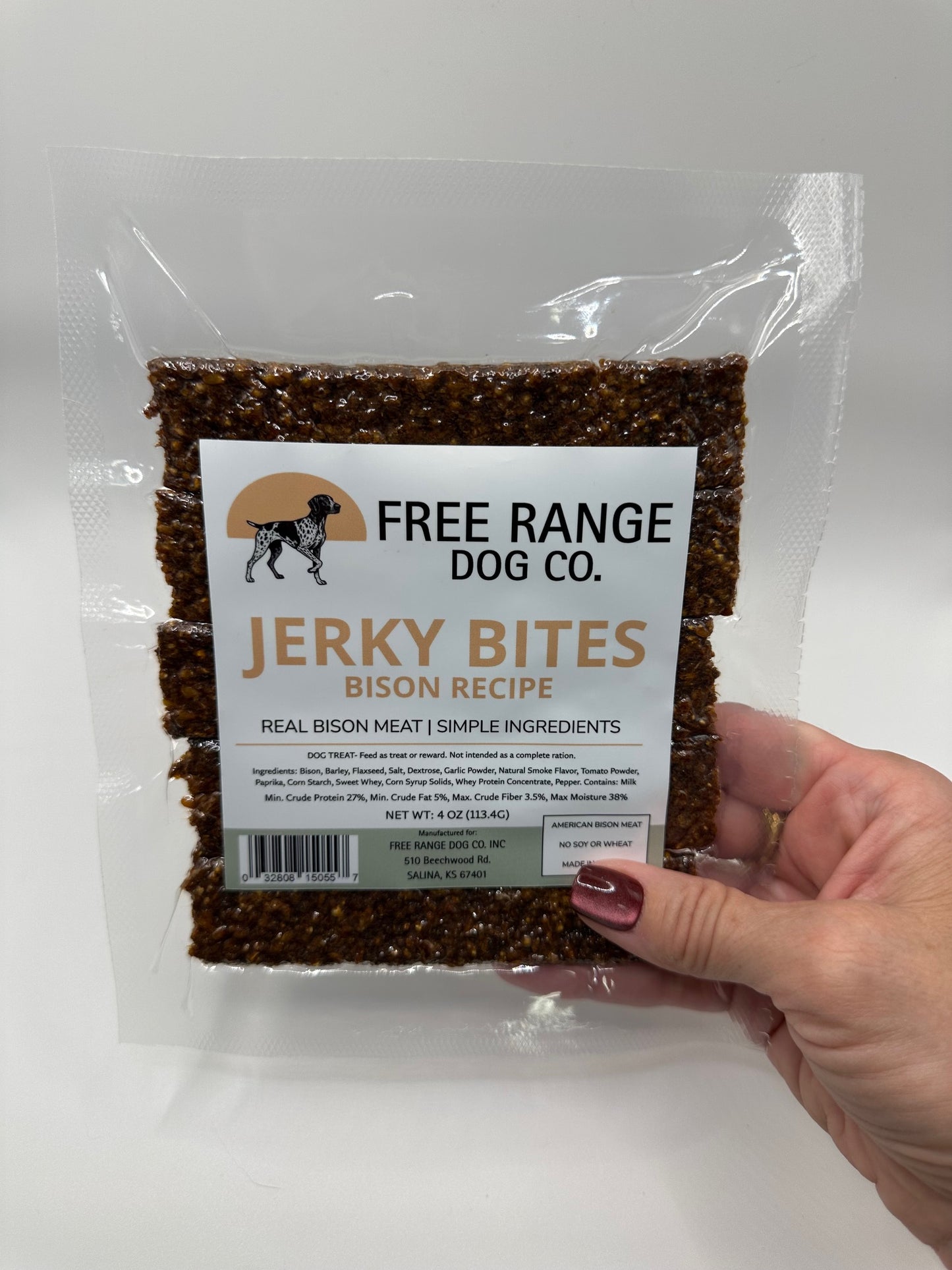 Bison Bites - 30 Pound Case - 4 ounce packages (Wholesale)