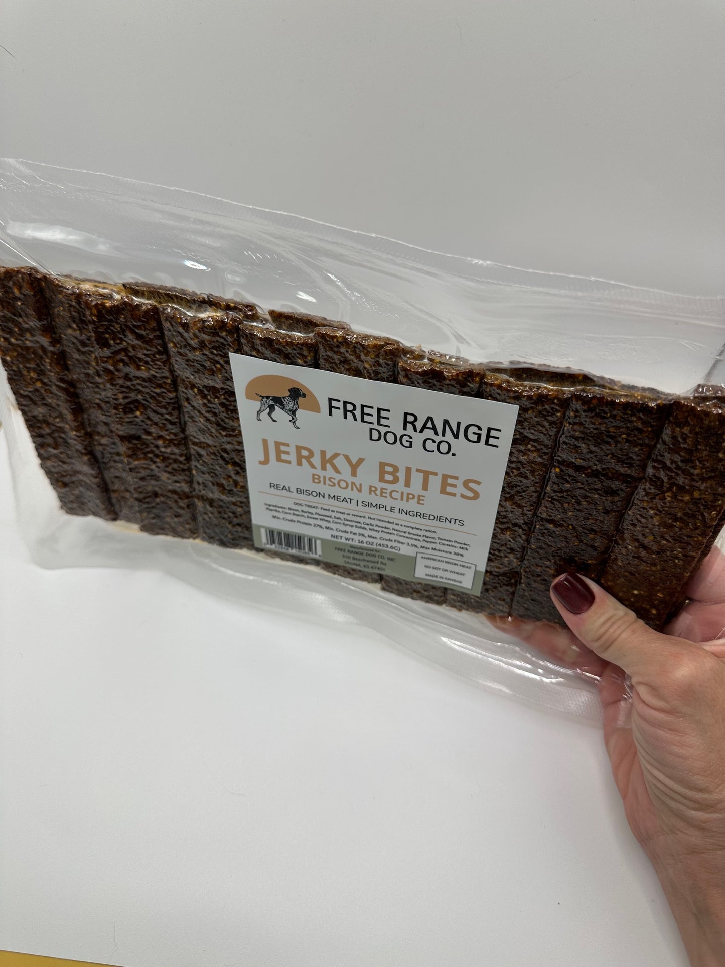 Bison Bites - 30 Pound Case - 16 ounce packages (Wholesale)